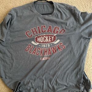 CCM Charcoal Chicago Blackhawks Tee